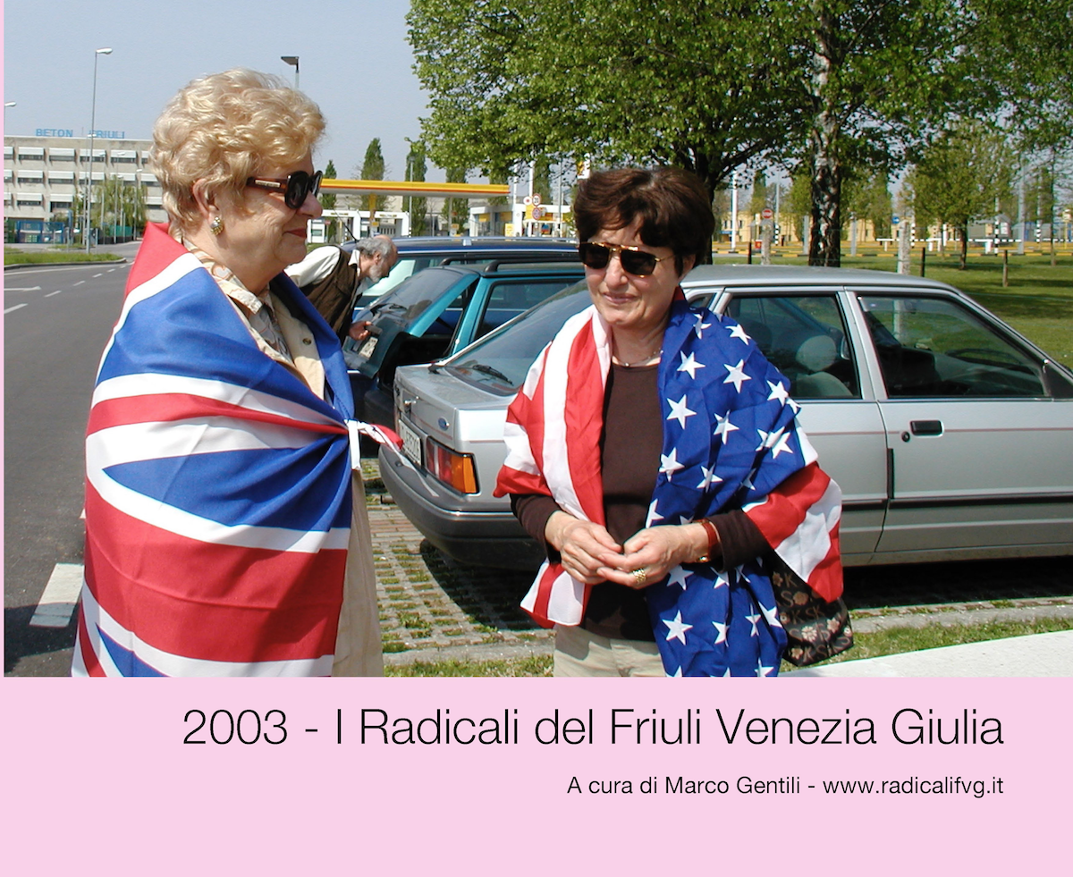Libri - 2003, i Radicali del Friuli Venezia Giulia